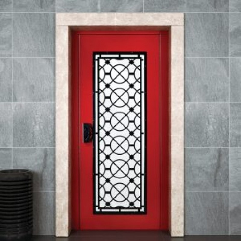 Semi Auto Door-HAS Turkish 70 cm - Forge- Right - Red